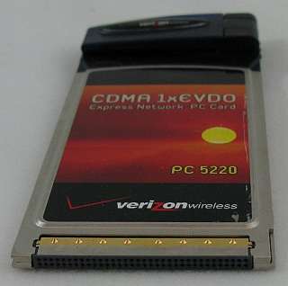 Verizon Wireless Broadband Access PC Card PC5220 PCMCIA  