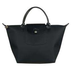 Longchamp Planetes Black Nylon Tote Bag  