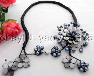 Charming Black Pearl&Shell Necklace  