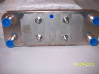 Central Boiler 5 Plate Heat Exchanger 3/4 Water to Water Exchange 
