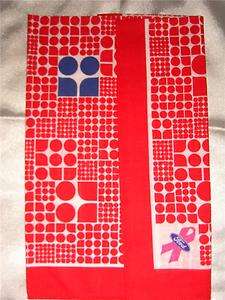 KATE SPADE RED WHITE FORD SCARF 20x20 NWOT  