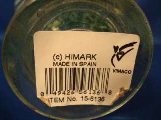 Cruet Lt Green Glass Grape Himark Bottle Stopper Spain  