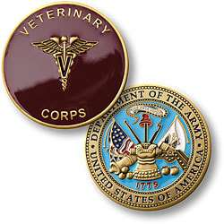 US Army Veterinary Corps Challenge Coin  