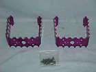 NOS Purple JP PRO SQUARE PEDAL CAGES & BOLTS Old School BMX Crupi 