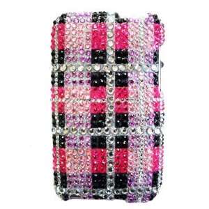  APPLE IPOD TOUCH 2 FULL DIAMOND PROTECTOR CASE   BIG PINK 