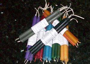 45 Traditional Beeswax Ritual Candles 3 Of Each Color  