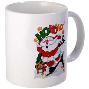   Cup) Merry Christmas Santa Claus Skiing Ho Ho Ho 