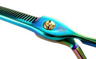 Katashi TITANIUM GREEN Hair Thinning Scissors Barber Thinner Shears 