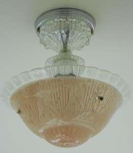   Vintage, Antique Chandelier Ceiling light fixture lamp Shade  