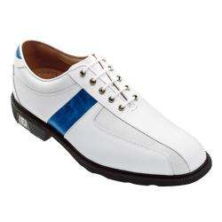 FootJoy Mens Icon Sport Saddle White/ Blue Golf Shoes  