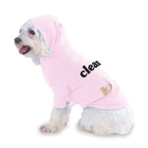 clean Hooded (Hoody) T Shirt with pocket for your Dog or Cat Size XS 