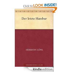 Der letzte Hansbur (German Edition) Hermann Löns  Kindle 