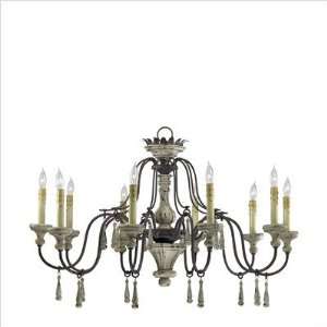  Provence Ten Light Chandelier in Carriage House