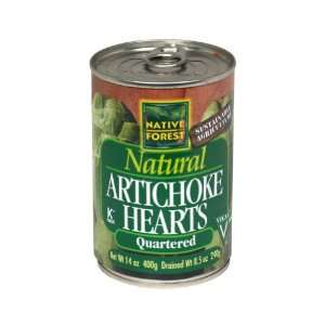 Edward & Sons Artichoke Hearts, Quartered, 14 Ounce (Pack of 6)