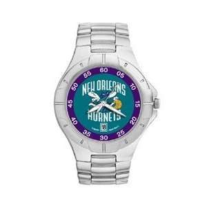 New Orleans Hornets Mens Pro Ii Sterling Silver Bracelet Watch