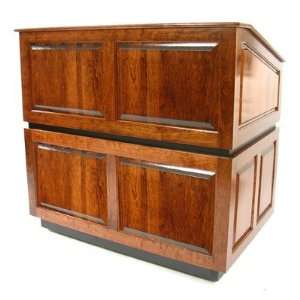    Ambassador Lectern Without Sound in Natural Walnut