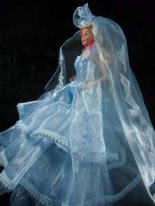 Barbie Doll Bride wedding Gown Dress Royalty OOAK R 031  