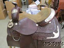 Custom made BenchMark Saddlery Silver Show Saddle Used 16  