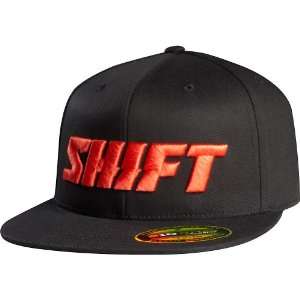  Shift Racing Word Mens 210 Fitted Casual Hat   Black/Red 