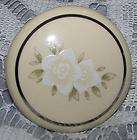 Cabinet Knob Ceramic IVORY with WHITE FLOWERS 1 1/2 Di