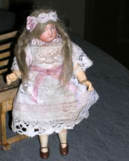 antique bisque doll with dress   Germany 1890  