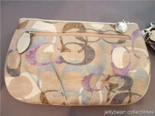 Coach SoHo Optic Linen Large Wristlet NEW with Tags  