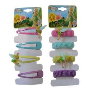   Tinker Bell Hair Ponies and Hair Clips 8 Pc Set Toys & Games