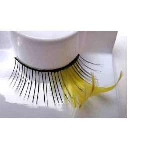 Feather Eyelashes SA 21   Yellow