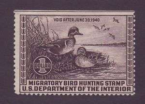 RW6 1939 Federal Duck Stamp MNG #RW6HR10 BW  