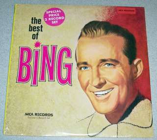 The Best of Bing   Bing Crosby 2 record set SEALED MCA  