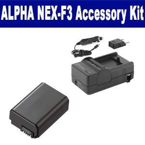  Sony Alpha NEX F3 Digital Camera Accessory Kit includes 