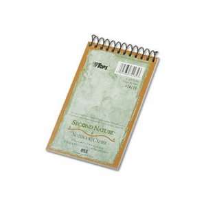  Second Nature Subject Wirebound Notebook, Narrow Rule, 3 x 