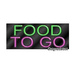  FOOD TO GO Neon Sign