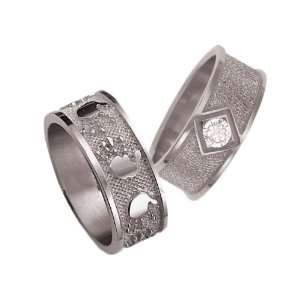   3D Fingerprint Sterling Silver Keepsake Memorial Remembrance Ring
