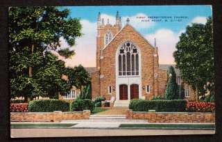 1940s First Presbyterian Church High Point NC Guilford  