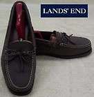 EASTLAND ~ brown moosehide leather yachters moccasin deck shoes ~ 10 