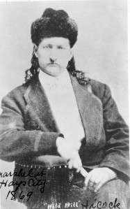 Photo pre 1870 Wild Bill Hickok as Marshall of Hays KS  
