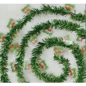  Merry Christmas Green Tinsel Garland Case Pack 6
