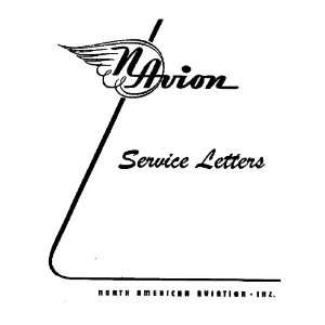  North American Aviation Navion Aircraft Service Letter 