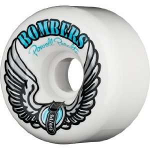  Powell Bomber Iii Pf 60mm White Blue Logo Skate Wheels 