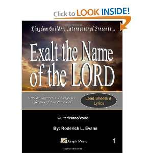   of the Lord Lead Sheets and Lyrics (9781601410573) R.L. Evans Books
