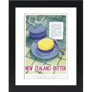 Framed Print of Advert for New Zealand butter from Mary Evans