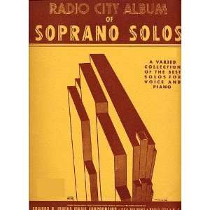 Radio City Album of Soprano Solos  Books