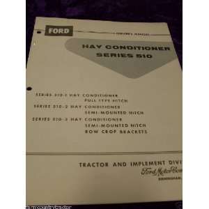  Ford 510 Hay Conditioner OEM OEM Owners Manual Ford 510 