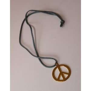  NECKLACE WITH PEACE SIGN PENDANT 