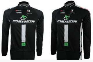 Black Cycling Bike Sports Wear Bicycle Long Sleeve Clothing Jersey 
