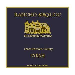  2009 Rancho Sisquoc Santa Barbara Syrah 750ml Grocery 
