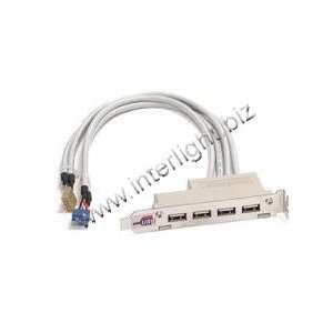  CBL 0041L USB 2.0 CABLE, 4 PORT W / BRACKET, PB FREE 