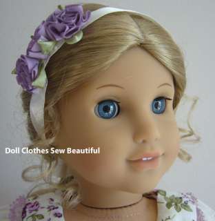 Cream & Lavender Gown fits American Girl Doll Clothes  