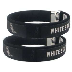  Chicago White Sox   MLB Fan Band Bracelet (2 Pack) Sports 